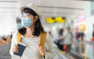 woman traveling solo