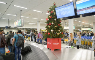 Christmas time at the airport